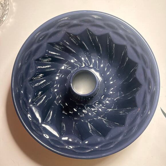 Dr Oetker Gugelhupf bundt 10" x 5" Baking Enamelled Pastry Form Sponge cake BLUE - Picture 12 of 15